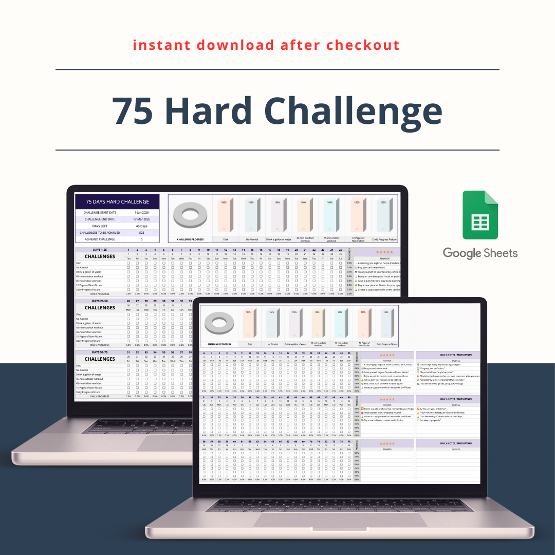 75 Hard Challenge Tracker