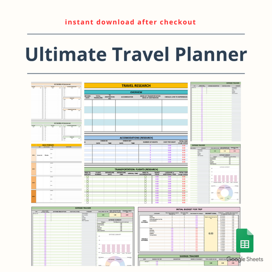 Ultimate Travel Planner [Budget, To-do, Packing, Itinerary]