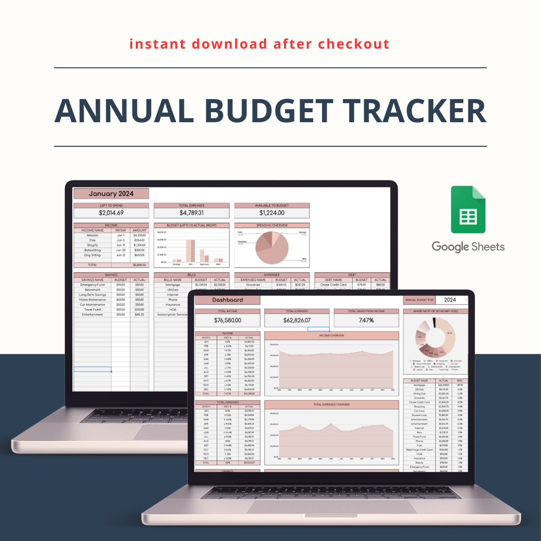 Annual Budget Tracker [12 Months]