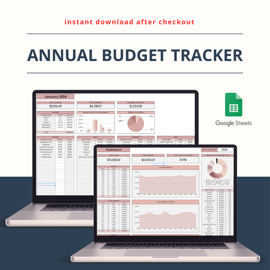 Annual Budget Tracker [12 Months]