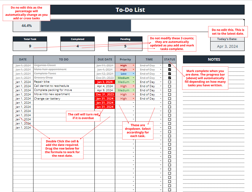 Digital TO-DO List