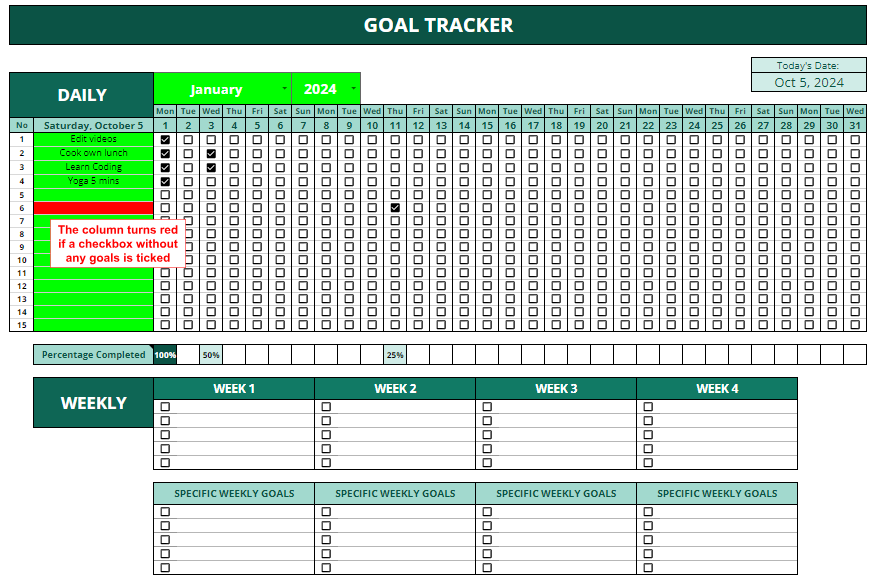 Daily Goal Tracker