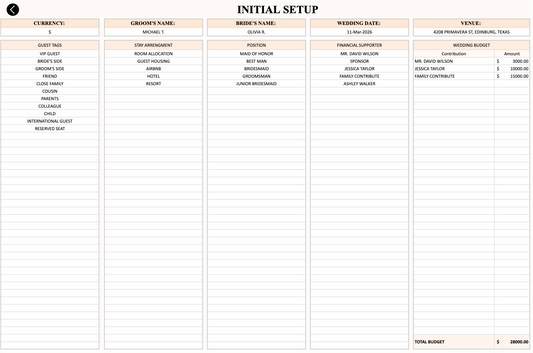Wedding Planner A–Z [All-in-one system]