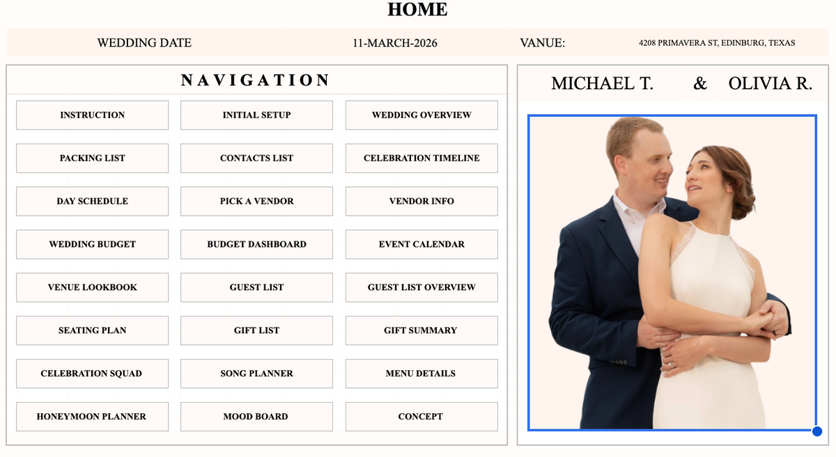 Wedding Planner A–Z [All-in-one system]