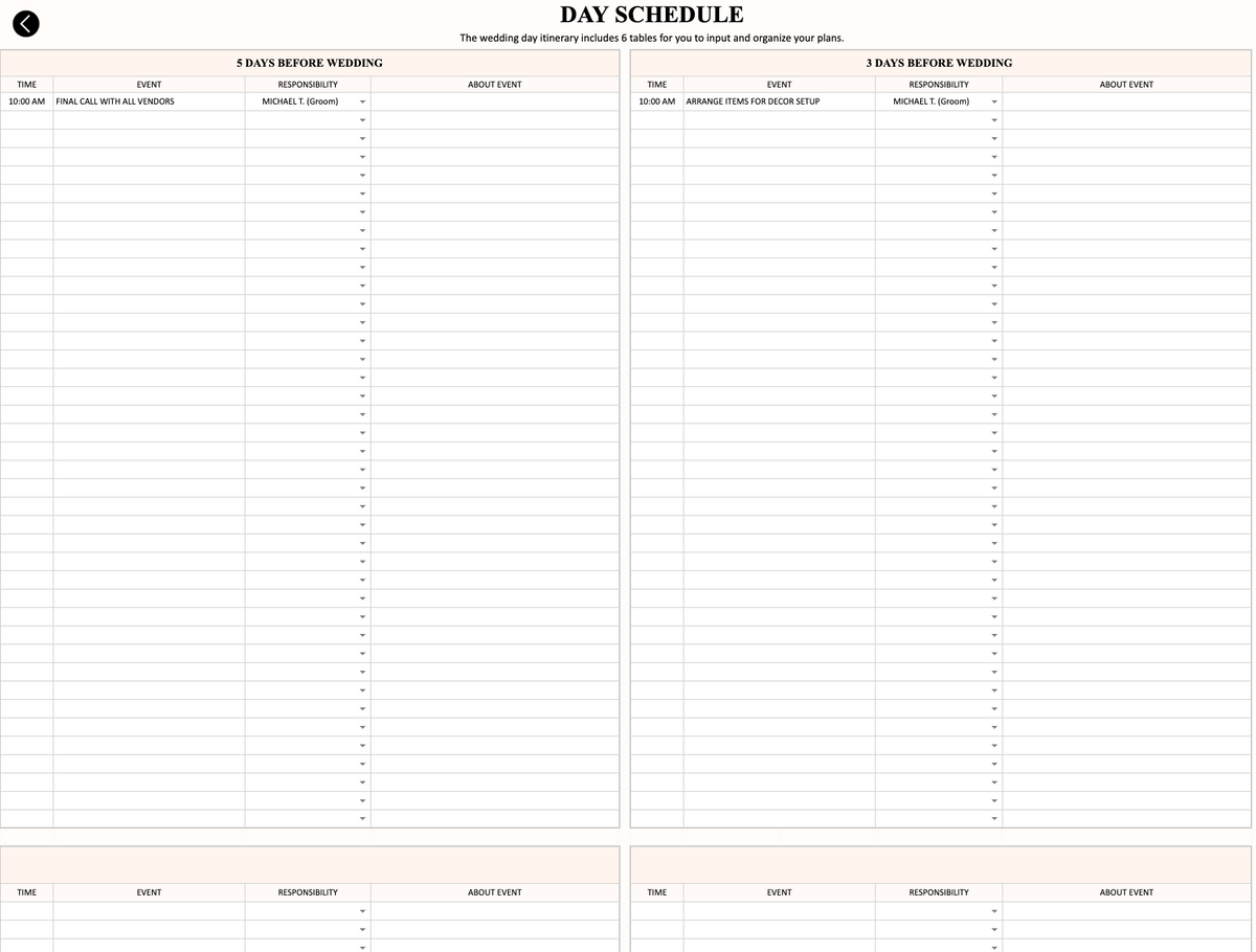 Wedding Planner A–Z [All-in-one system]