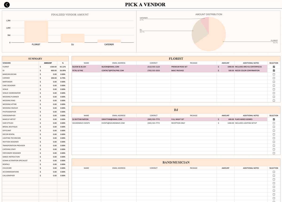 Wedding Planner A–Z [All-in-one system]