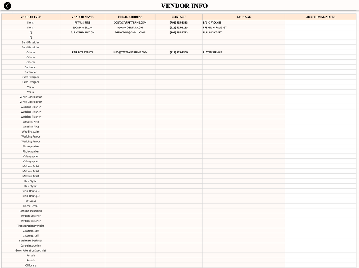 Wedding Planner A–Z [All-in-one system]