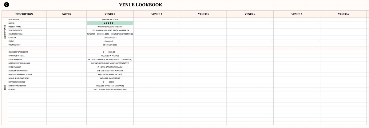 Wedding Planner A–Z [All-in-one system]
