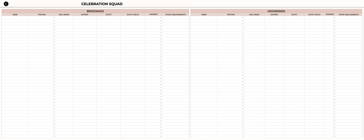 Wedding Planner A–Z [All-in-one system]
