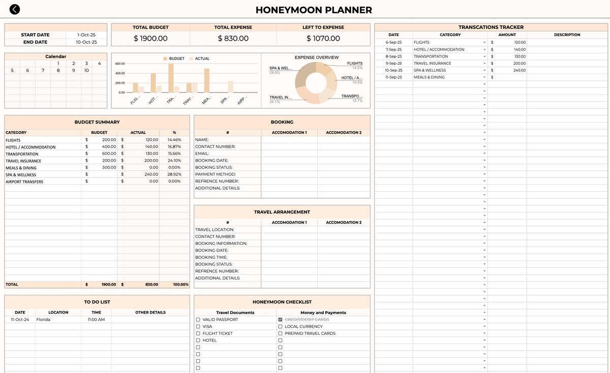 Wedding Planner A–Z [All-in-one system]