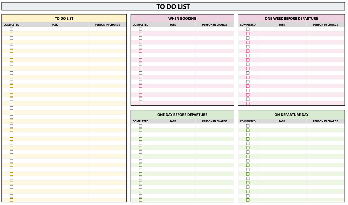 Ultimate Travel Planner [Budget, To-do, Packing, Itinerary]
