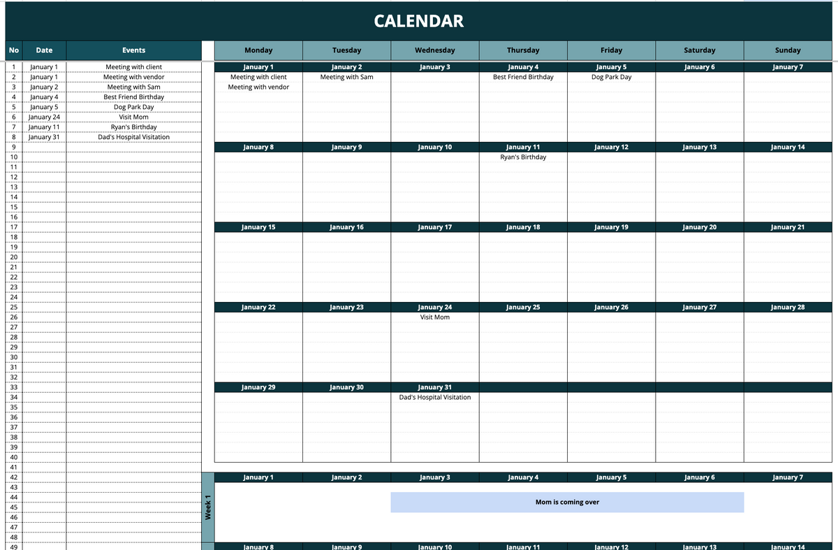 The Complete Organizer [Daily Schedule, To-do List, Habit Tracker, Goal Tracker & Calendar Overview]