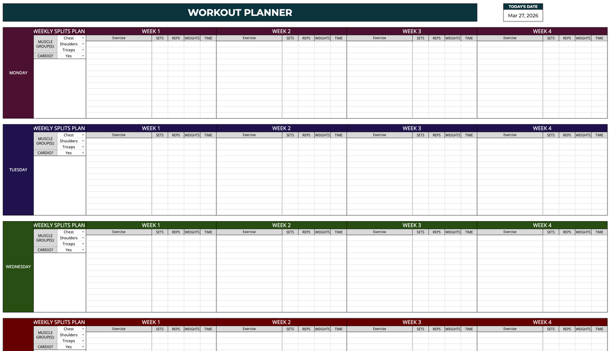 Complete Health  & Fitness Tracker [Workout Planner, Weight Loss Tracker, Meal Planner, Sleep Tracker & More]