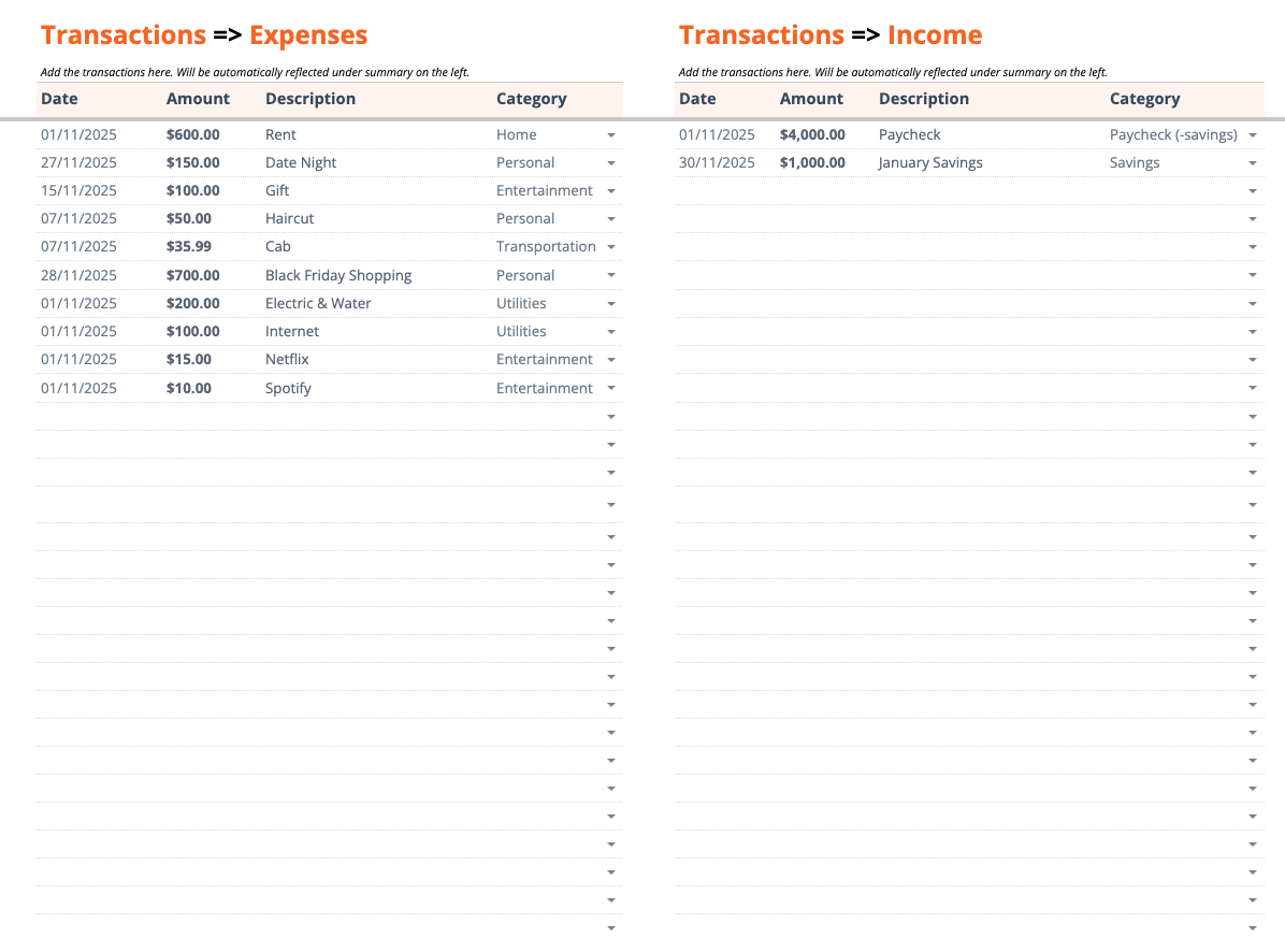Income & Expense Tracker