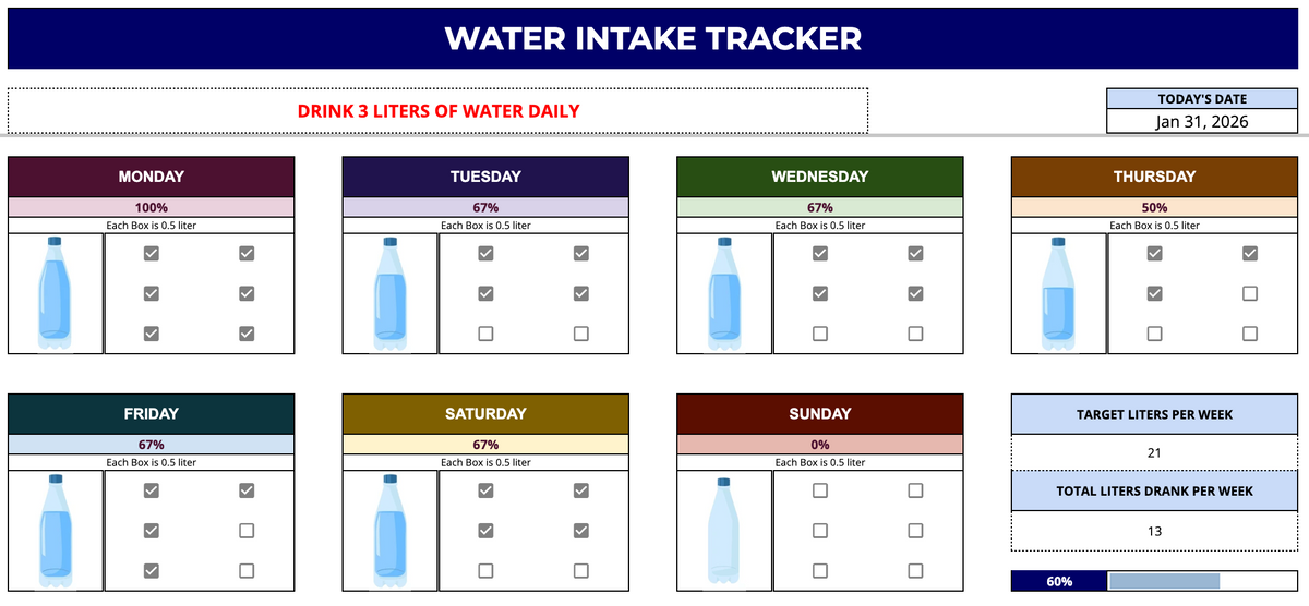 Water Intake Tracker